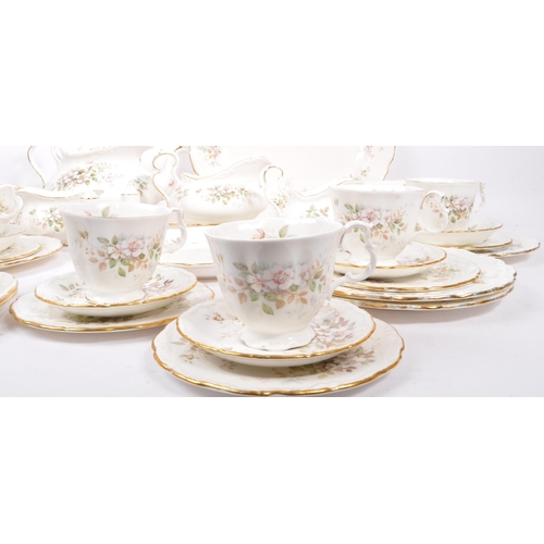 26 - A Royal Albert 'Hayworth' pattern porcelain dinner, tea and coffee service. To include teapot, cream... 