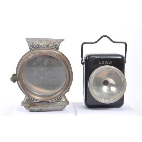 265 - Joseph Lucas Ltd Birmingham - An early 20th Century metal Joseph Lucas oil bicycle lamp lantern ligh... 