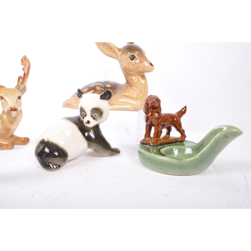 27 - Collection of five vintage 20th century animal related porcelain china figurines. A sheep & deer fig... 