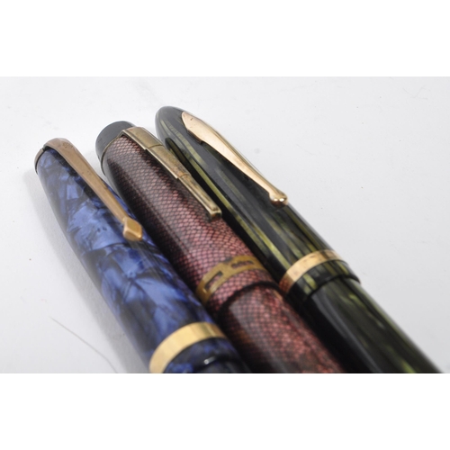 279 - Sheaffers & Burnham - Collection of three vintage 20th century writing fountain pens. Comprising of ... 