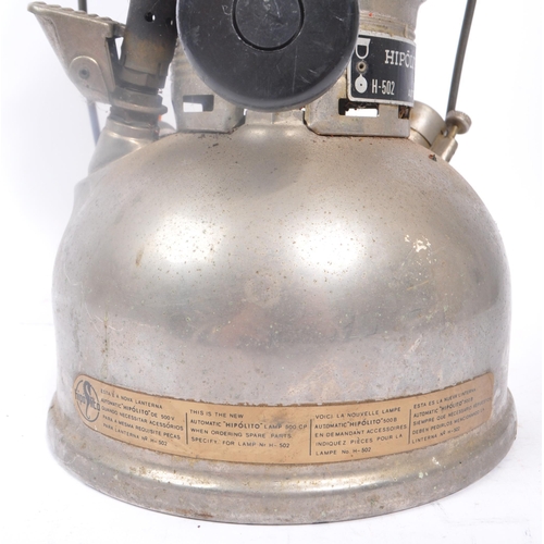 288 - Hipolito - A vintage 20th century Hipolito H-502 Automatic West German paraffin / kerosene storm lam... 