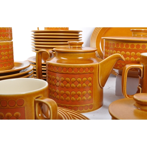 33 - A large dinner / tea service by Hornsea in Saffron pattern. The tea set / dinner service comprising ... 