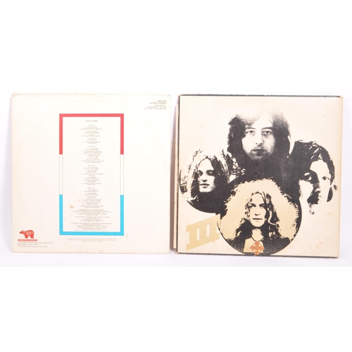 409 - A collection of vintage 20th century LP long play 33 RPM vinyl album records. To include, Led Zeppel... 