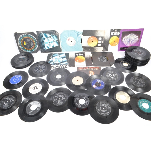 424 - A collection of  60+ vintage and later 20th century 45 RPM singles vinyl records. To include; The Ki... 