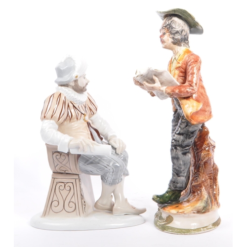 44 - Capodimonte / D'Art - A 20th century Italian Capodimonte porcelain preaching figure. Modelled in the... 