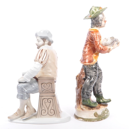 44 - Capodimonte / D'Art - A 20th century Italian Capodimonte porcelain preaching figure. Modelled in the... 