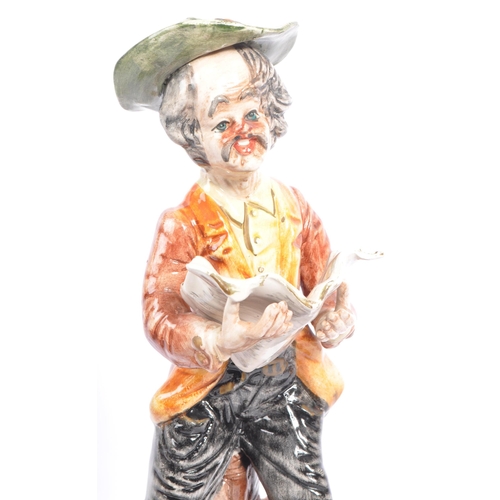 44 - Capodimonte / D'Art - A 20th century Italian Capodimonte porcelain preaching figure. Modelled in the... 