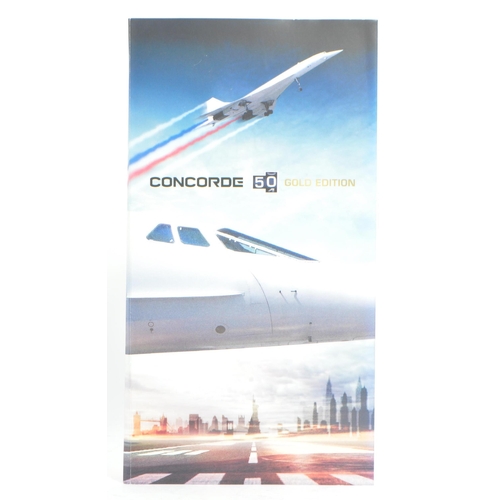 548 - Concorde 50th anniversary 24 carat gold plated edition set of eight coins. To include Taking Flight,... 