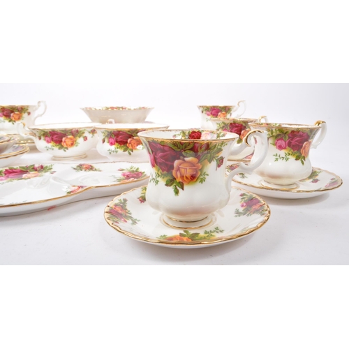 76 - Royal Albert - Old Country Roses - A 20th century Royal Albert Old Country Roses table / tea service... 