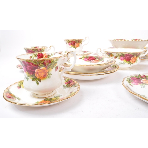 76 - Royal Albert - Old Country Roses - A 20th century Royal Albert Old Country Roses table / tea service... 