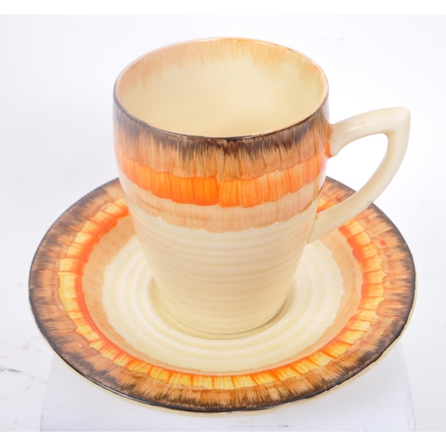 80 - Clarice Cliff - An early 20th Century porcelain 1930s art deco Clarice Cliff Bizarre design teacup a... 