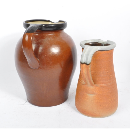 88 - John Leach (1939-2021) - Muchelney Pottery - Two John Leach stoneware ceramic pieces, alongside two ... 