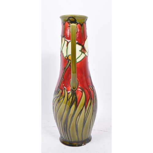 97 - Minton - An early 20th Century porcelain Art Nouveau Minton Secessionist ware twin handle vase with ... 