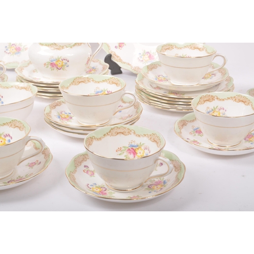 68 - Royal Albert - Early 20th century batwing pattern tea service comprising of teacups, saucers, side p... 