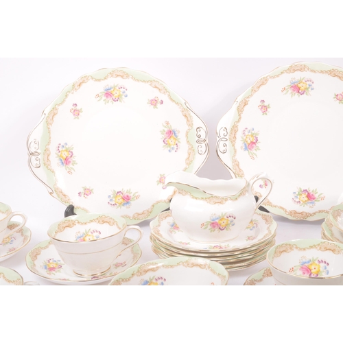 68 - Royal Albert - Early 20th century batwing pattern tea service comprising of teacups, saucers, side p... 