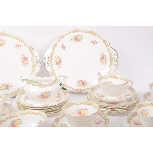 68 - Royal Albert - Early 20th century batwing pattern tea service comprising of teacups, saucers, side p... 