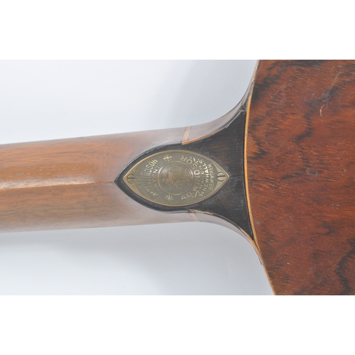 418 - Windsor - An early 20th Century five string New Windsor Banjo, comprising of a walnut neck with ebon... 