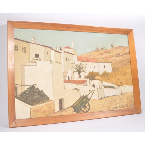 561 - Christopher Darton Watkins (1928 - 2010)
 'Albufeira' 
 Oil on canvas painting
 Measures 81cm x 56cm... 