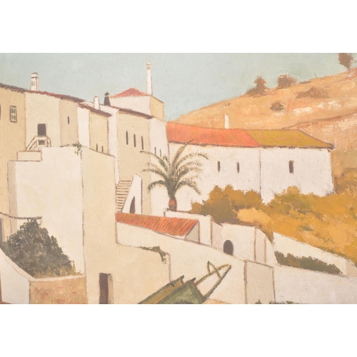 561 - Christopher Darton Watkins (1928 - 2010)
 'Albufeira' 
 Oil on canvas painting
 Measures 81cm x 56cm... 