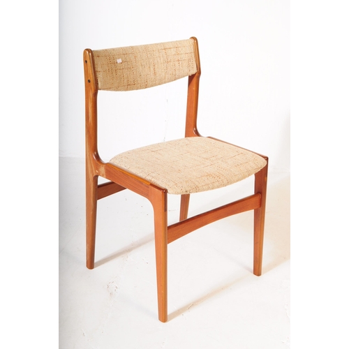 613 - Erik Buch - Oddense Maskinsnedkeri - A set of four mid 20th century Danish Modern Design teak wood d... 