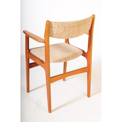 613 - Erik Buch - Oddense Maskinsnedkeri - A set of four mid 20th century Danish Modern Design teak wood d... 