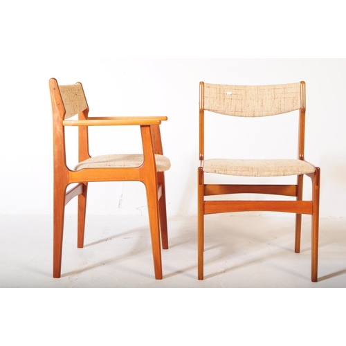 613 - Erik Buch - Oddense Maskinsnedkeri - A set of four mid 20th century Danish Modern Design teak wood d... 