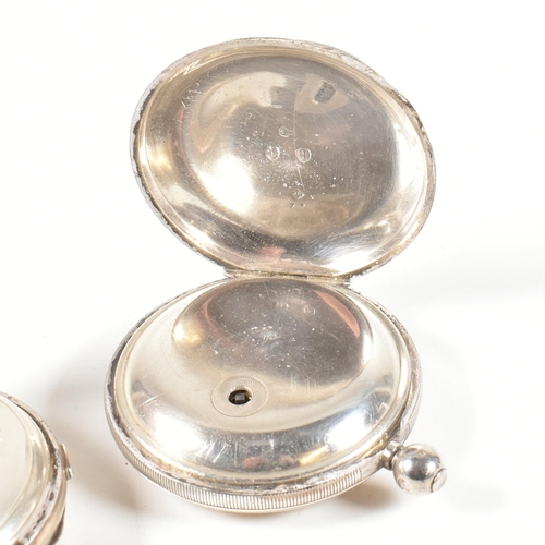 119 - Two Victorian hallmarked silver pocket watches. A Parsons and Co Bristol center seconds Chronograph ... 