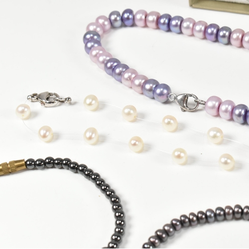 235 - A collection of Honora cultured pearl jewellery. The jewellery to include seven pairs of 925 silver ... 