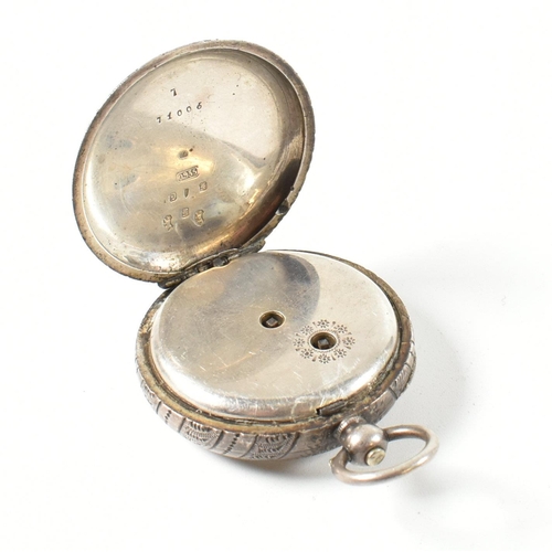 340 - A hallmarked silver R. Showering of Bristol fob pocket watch. The Swiss hallmarked silver fob watch ... 