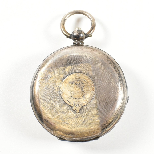 392 - A George V hallmarked silver Fattorini pocket watch. The silver open face pocket watch having a whit... 