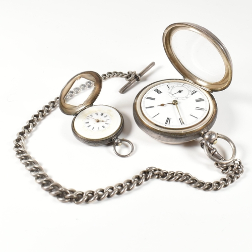 397 - Two hallmarked silver pocket watches. The watches to include a Victorian hallmarked silver open face... 