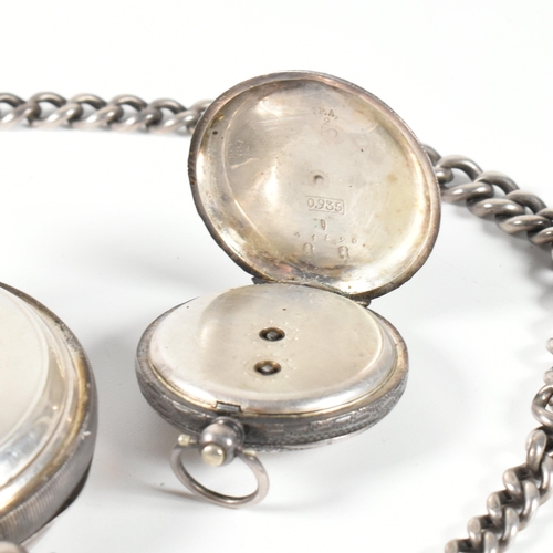 397 - Two hallmarked silver pocket watches. The watches to include a Victorian hallmarked silver open face... 