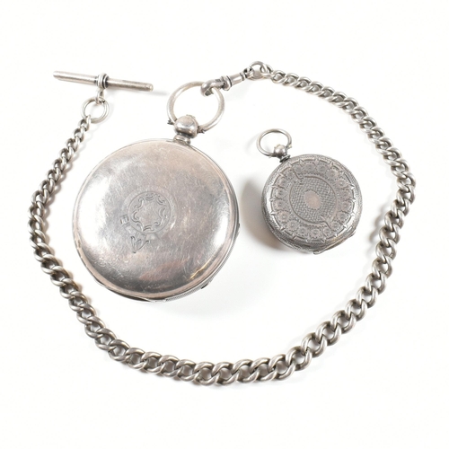 397 - Two hallmarked silver pocket watches. The watches to include a Victorian hallmarked silver open face... 