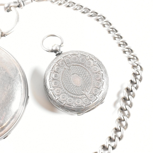 397 - Two hallmarked silver pocket watches. The watches to include a Victorian hallmarked silver open face... 