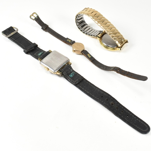 404 - Collection of vintage wristwatches. The watches to include Avia17 jewel incabloc wrist watch. A hall... 