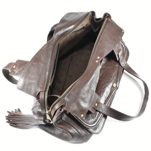 406 - A Mulberry Smithfield brown leather handbag. The Mulberry Large Smithfield bag having a chocolate br... 