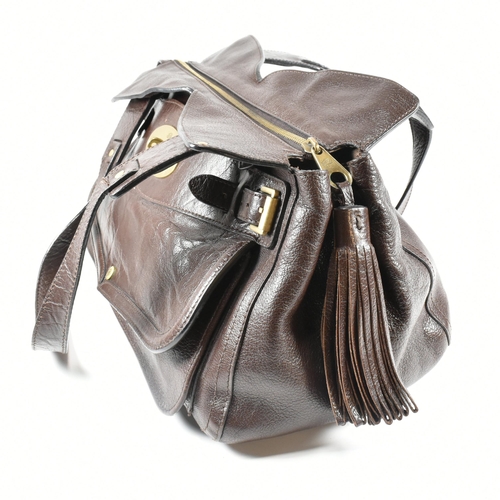 406 - A Mulberry Smithfield brown leather handbag. The Mulberry Large Smithfield bag having a chocolate br... 