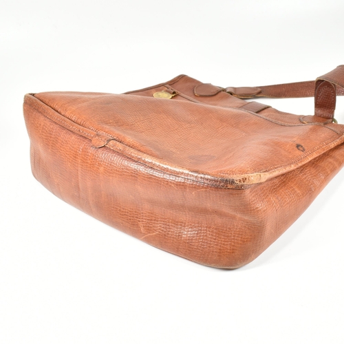 330 - A Mulberry oak leather cartridge crossbody bag. The bag having an oak coloured grain leather exterio... 