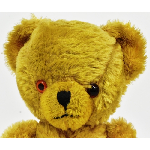 105 - Teddy Bears - a vintage believed Merrythought made ' Golden Cheeky ' soft toy teddy bear with bells ... 