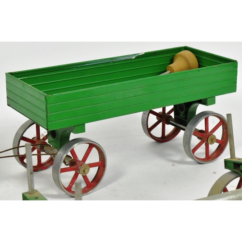 108 - Live Steam - an original vintage Mamod live steam model Steam Tractor TE1A Traction Engine along wit... 