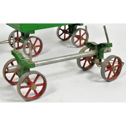 108 - Live Steam - an original vintage Mamod live steam model Steam Tractor TE1A Traction Engine along wit... 