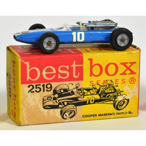 109 - Diecast - x4 vintage Dutch made (Ifabex) Best Box diecast Formula One racing cars comprising 2518 Br... 