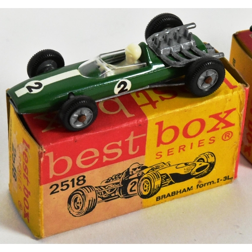 109 - Diecast - x4 vintage Dutch made (Ifabex) Best Box diecast Formula One racing cars comprising 2518 Br... 