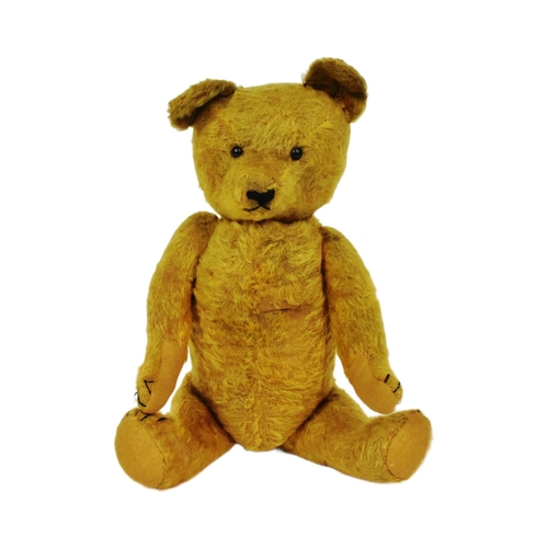 110 - Teddy Bears - an original vintage believed English Chiltern or Chad Valley made soft toy teddy bear.... 