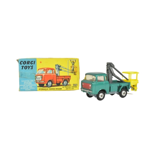 112 - Diecast - an original vintage Corgi Toys boxed diecast model No. 478 Hydraulic Tower Wagon with elev... 