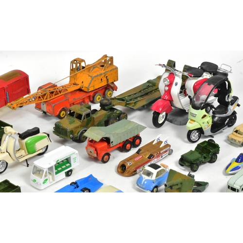 116 - Diecast - a collection of assorted diecast model cars, haulage, tanks and other vehicles of various ... 