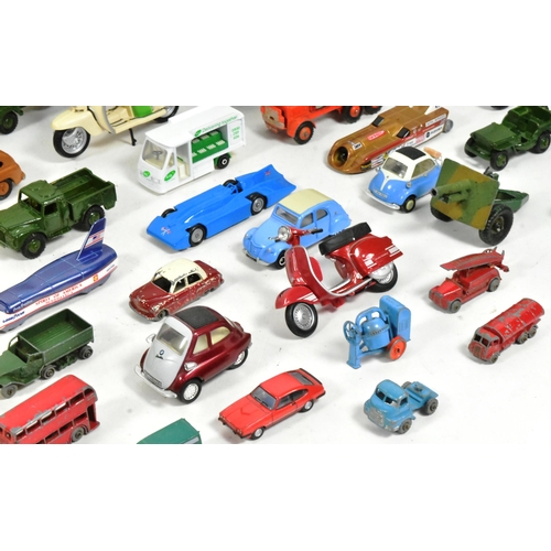 116 - Diecast - a collection of assorted diecast model cars, haulage, tanks and other vehicles of various ... 