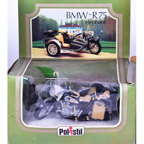 119 - Diecast - x5 vintage Polistil motor vehicle models, to include: 'Land Rover Station Wagon', 'BMW-R75... 