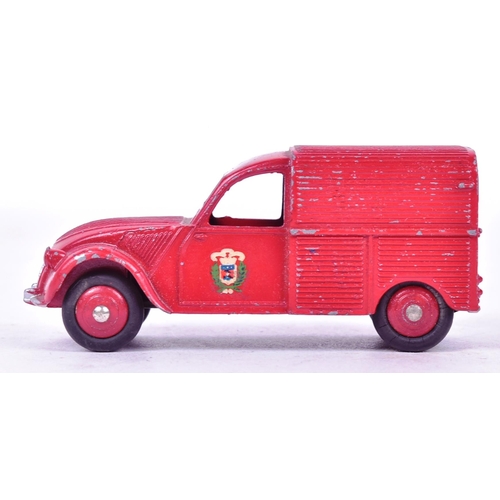 12 - French Dinky Toys - an original vintage French made Dinky Toys model No. 25D Citroen 2CV Fire Van. R... 