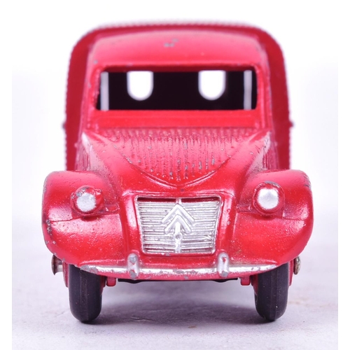 12 - French Dinky Toys - an original vintage French made Dinky Toys model No. 25D Citroen 2CV Fire Van. R... 